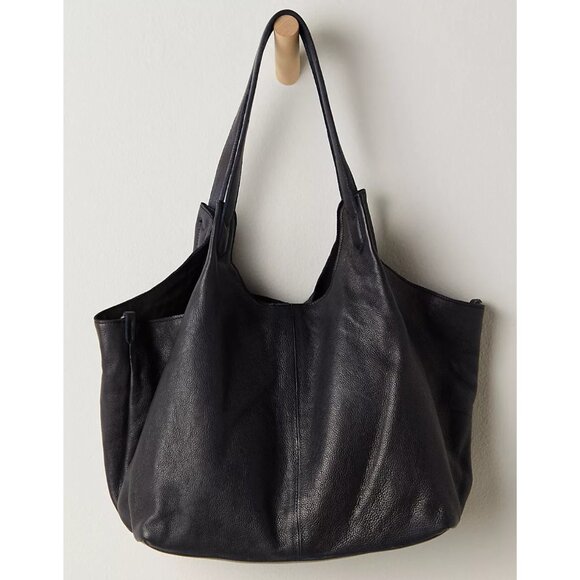 Tivoli Leather Tote Bag Color: Black - Picture 1 of 4
